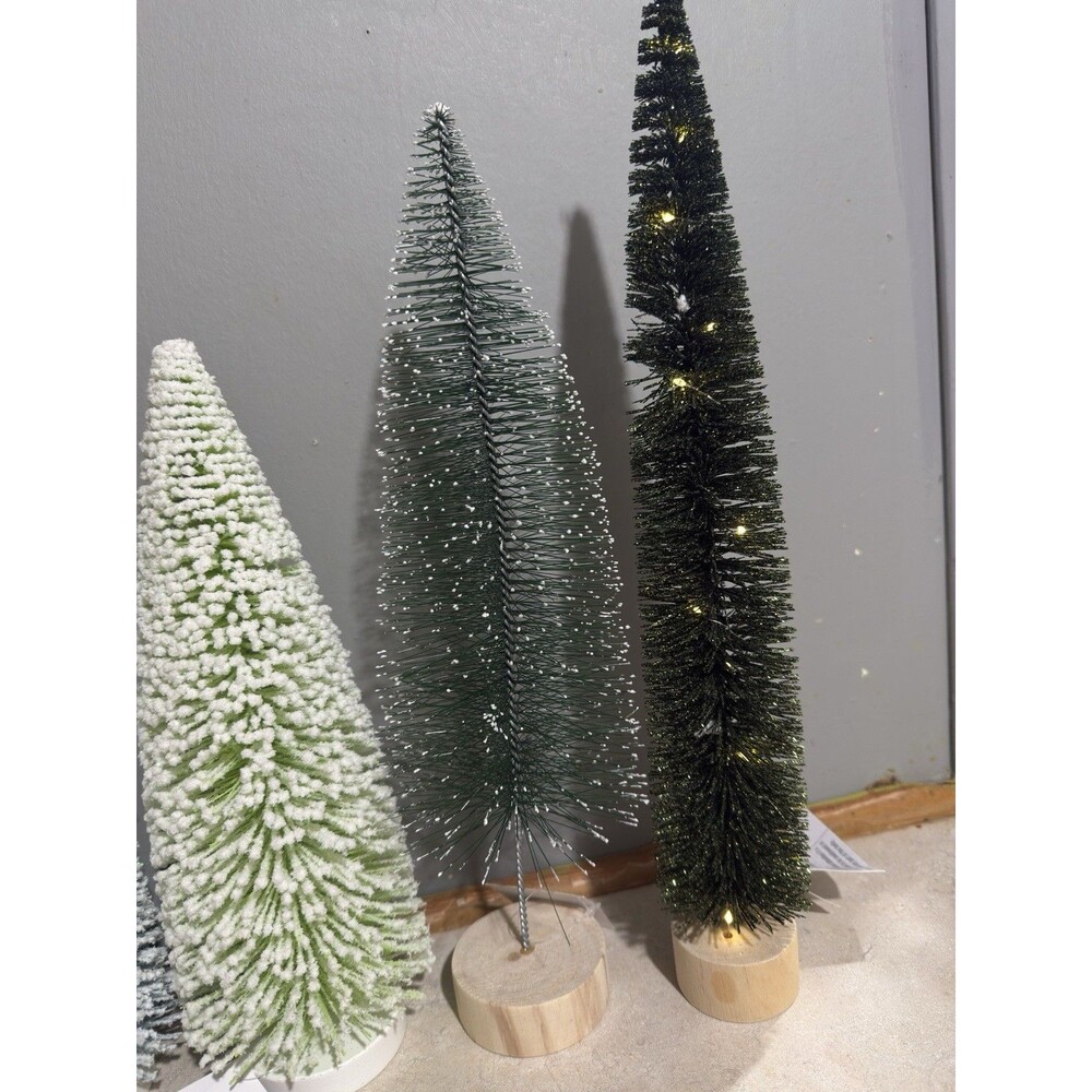 4 pcs Mini Christmas Trees Christmas Decor Artificial Brush Tree Decorations - Picture 3 of 16